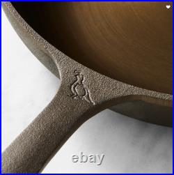 Smithey 11 Seasoned Cast Iron Deep Skillet with Lid Frying Pan