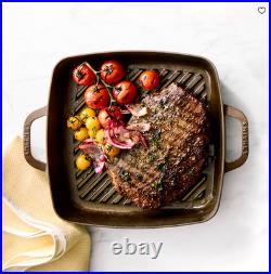 Smithey 12 Seasoned Cast Iron Grill Pan Griddle Skillet Cookware