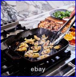 Smithey 12 Seasoned Cast Iron Grill Pan Griddle Skillet Cookware