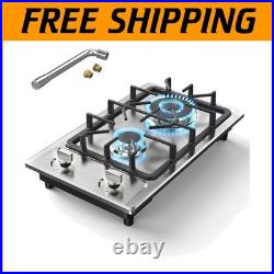 Stainless Steel Gas Stove with 2 Burners