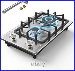 Stainless Steel Gas Stove with 2 Burners