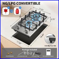 Stainless Steel Gas Stove with 2 Burners