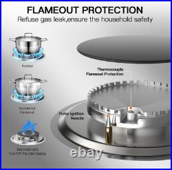 Stainless Steel Gas Stove with 2 Burners