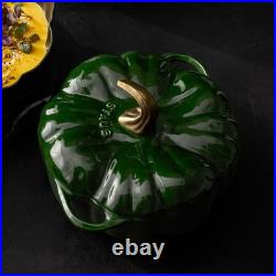Staub 3.5-Qt Pumpkin Cocotte Enameled Cast Iron Dutch Oven