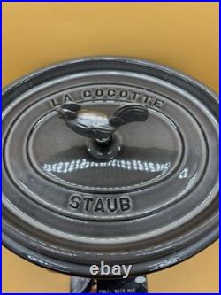 Staub Cast Iron 12.25,31cm La Cocotte Graphite Gray, Made In France