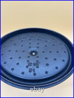 Staub Cast Iron 12.25,31cm La Cocotte Graphite Gray, Made In France