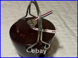 Staub Cast Iron 1.2 qt, Round, Tea Kettle, Grenadine