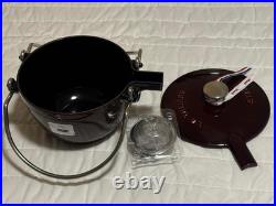 Staub Cast Iron 1.2 qt, Round, Tea Kettle, Grenadine