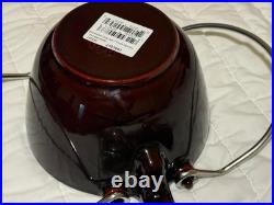 Staub Cast Iron 1.2 qt, Round, Tea Kettle, Grenadine