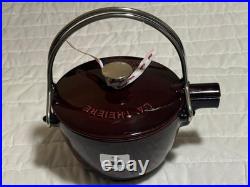 Staub Cast Iron 1.2 qt, Round, Tea Kettle, Grenadine