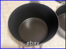 Staub Cast Iron 4-pc Stackable Set, Graphite Grey