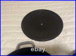 Staub Cast Iron 4-pc Stackable Set, Graphite Grey