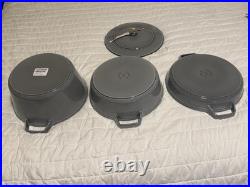 Staub Cast Iron 4-pc Stackable Set, Graphite Grey