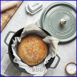 Staub Cast Iron 4 qt, Round, Dutch Oven, Eucalyptus