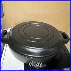 Staub Cast Iron Braiser And Grill, 10in, 3.5qt, Black