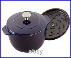 Staub Cocotte Rice Stove, Cast Iron, Dark Blue, 3.1Qt