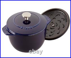 Staub Cocotte Rice Stove, Cast Iron, Dark Blue, 3.1 Qt