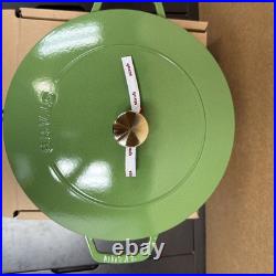 Staub Enameled Cast Iron Dutch Oven Round 5 Qt #26 Lime Green