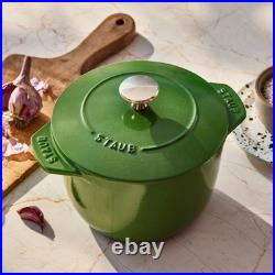 Staub Enameled Cast Iron Petite 1.5 QT French Oven, Pistachio