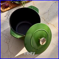 Staub Enameled Cast Iron Petite 1.5 QT French Oven, Pistachio