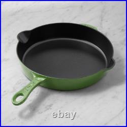 Staub Enameled Cast Iron Traditional Deep Skillet 2.6-Qt +100% Authentic