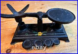 Stove Cast Iron Antique Vintage Toy Mini Dollhouse Rare Lot 7 pcs