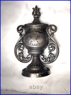 Stove Finial Glenwood 1908 Cast Iron High Heat Old Worn Silver Finish