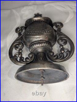 Stove Finial Glenwood 1908 Cast Iron High Heat Old Worn Silver Finish