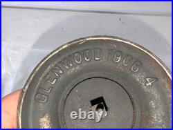 Stove Finial Glenwood 1908 Cast Iron High Heat Old Worn Silver Finish