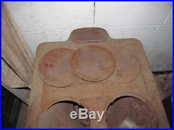 Stove Wood Cast Iron Parlor Pot Belly Vintage Room Heater