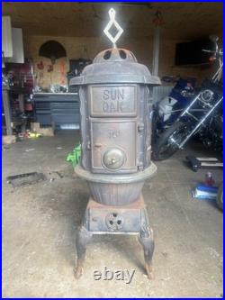 Sun Oak 15 Cast Iron Woodstove Freestanding Brown, Wood Fuel