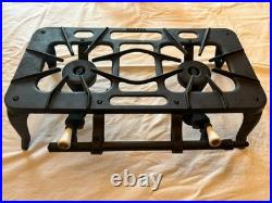 SuperB Vintage Cast Iron Portable, Gas Double Burner stove -Great Condition