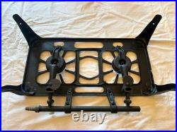 SuperB Vintage Cast Iron Portable, Gas Double Burner stove -Great Condition