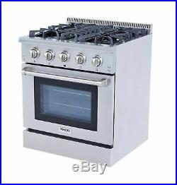 THOR KITCHEN 30 DUAL SS FUEL RANGE with Free 30 Range Hood, CSA and ETL Listed