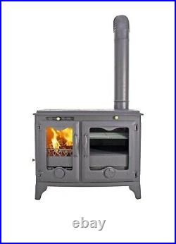 The Stamford -Lux Optimal Cast Iron Wood Stove with OVEN -Cook/Heat Option