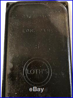 The W. J. Loth Stove Co. Cast Iron #8 Long Pan Griddle Waynesboro Va. (ultra Rare)