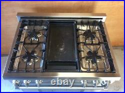 Thermador 36 Pro Harmony Range All Nat Gas With Griddle Prg364edh
