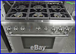 Thermador Pro Harmony PRD366GHU 36 Pro-Style Dual Fuel Convection Range