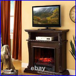 Three flame levels Portable Electric Fireplace Space Heater Log Flame Stove
