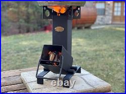 Traditional Cast Iron Uzbek Kazan Saj + Portable Collapsible Rocket Stove Traditional Cast Iron Uzbek Kazan Saj + Portable Collapsible Rocket Stove