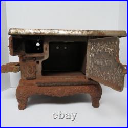 Triumph Range Salesman Sample Cast Iron Stove Rare Antique