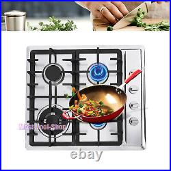 USA 23 Stainless Steel 4 Burner Built-In Stoves NG LPG Gas Cooktop Cooker