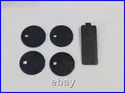 USA Stamp CRESCENT Miniature CAST IRON Stove Oven 17 Piece Toy Salesman Sample
