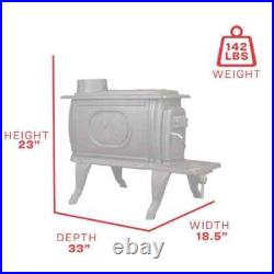 US Stove Cast Iron Wood Burning Stove Logwood 900 sq ft 2020 EPA Certified NEW US Stove Cast Iron Wood Burning Stove Logwood 900 sq ft 2020 EPA Certified NEW