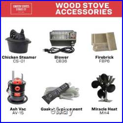US Stove Cast Iron Wood Burning Stove Logwood 900 sq ft 2020 EPA Certified NEW US Stove Cast Iron Wood Burning Stove Logwood 900 sq ft 2020 EPA Certified NEW