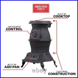 US Stove Company, Caboose Potbelly Coal Stove, Heat Output 80000 Btu/hour