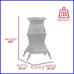 US Stove Company, Caboose Potbelly Coal Stove, Heat Output 80000 Btu/hour