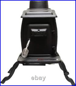 US Stove Company Rustic 900 sq ft Certified Cast Iron Construction Wood Burning