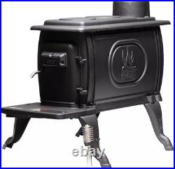 US Stove Company Rustic 900 sq ft Certified Cast Iron Construction Wood Burning