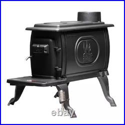 US Stove Logwood (900 sq). Ft. 2020 EPA Certified Cast Iron Wood-Burning Stove